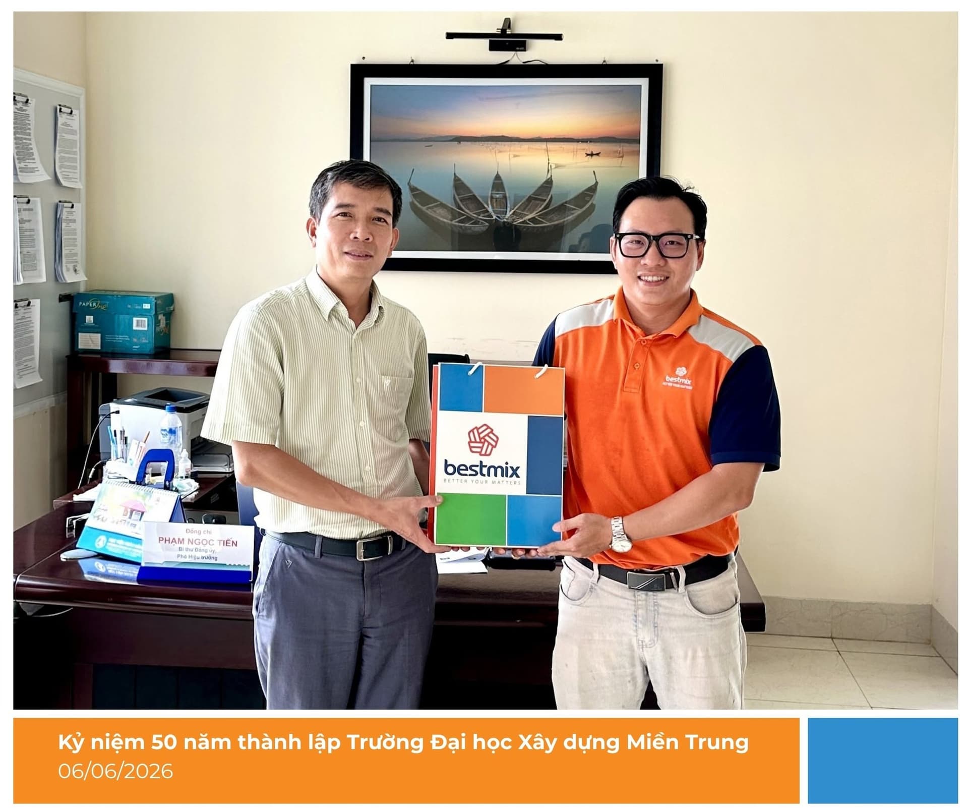 BESTMIX THAM GIA LỄ KỶ NIỆM 50 NĂM THÀNH LẬP TRƯỜNG ĐẠI HỌC XÂY DỰNG MIỀN TRUNG (06/06/2026)​