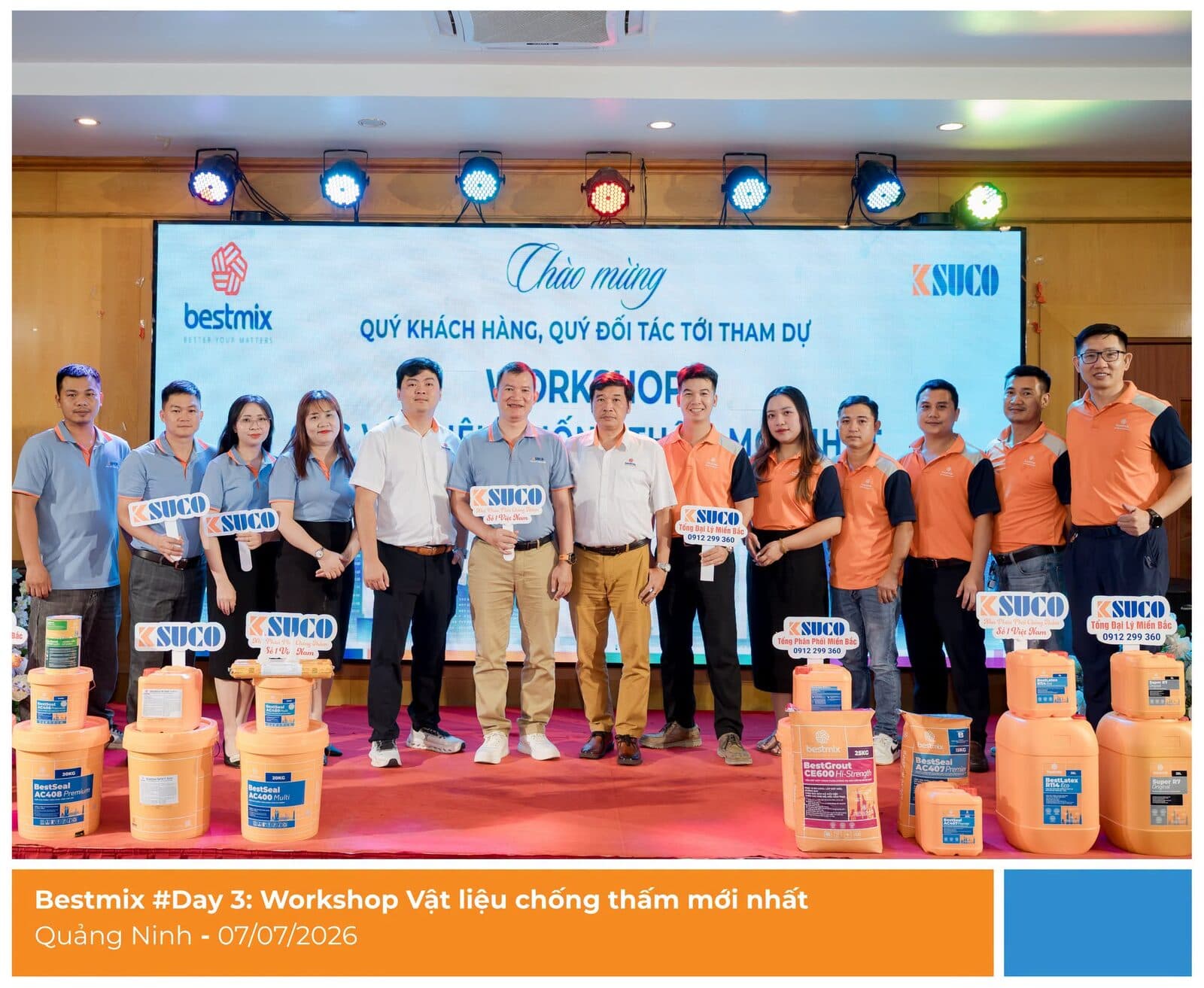 Bestmix tổ chức Workshop giới thiệu giải pháp chống thấm mới tại Quảng Ninh